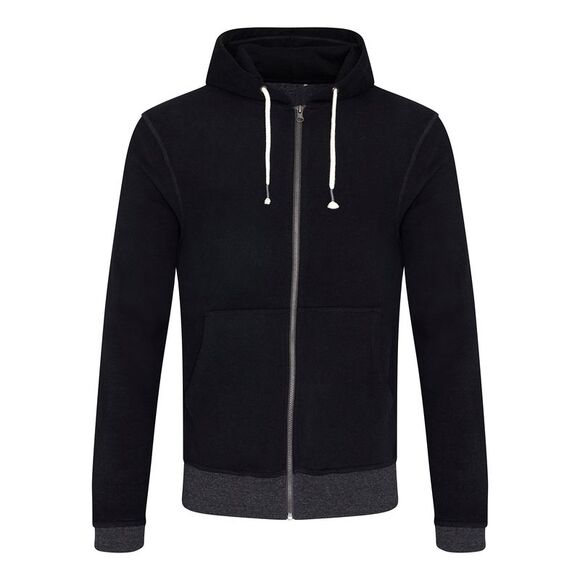 Ecologie Mens Okavango Contrast Zoodie / Black/Charcoal